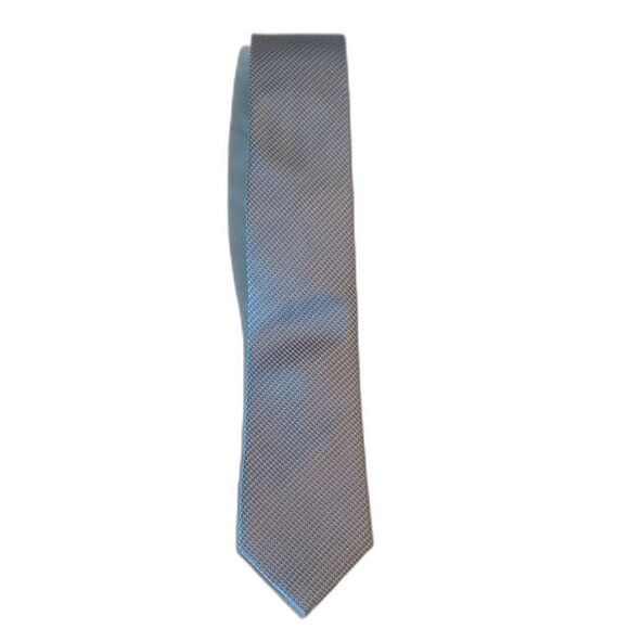 BLACK Vera Wang Men's Warehouse Gray Silk Tie Necktie Mens NEW - Picture 1 of 5